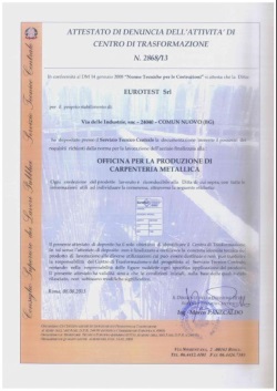 certificazioni carpenteria eurotest