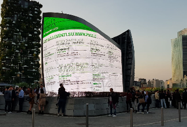 opere di carpenteria metallica, struttura led vela piazza gae aulenti